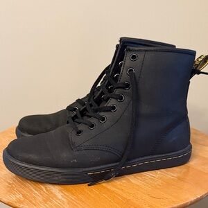 Dr. Martens Black Kids Lace-Up Boots